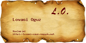 Lovasi Oguz névjegykártya